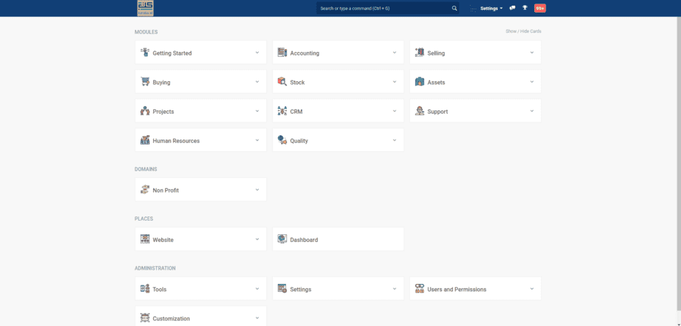ERPNext Customization for TAWAF Institution